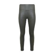 Magic Leather Look Legging Mörkgrön Medium Dam