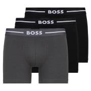 BOSS Kalsonger 3P Boxer Bold Brief Svart/Grå bomull Large Herr