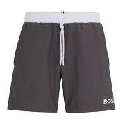 BOSS Badbyxor Starfish Swim Shorts Grå polyester Small Herr