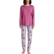 Calida African Dreams Pyjamas Rosa blommig bomull Small Dam