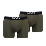 Levis Kalsonger 2P Men Solid Basic Boxer Brief Khaki bomull X-Large He...