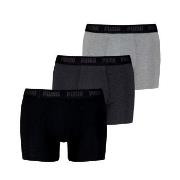 Puma Kalsonger 3P Men Everyday Boxer Svart/Grå bomull Small Herr