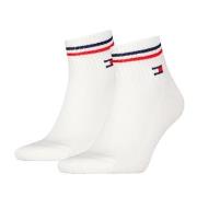 Tommy Men Uni TJ Iconic Quarter Socks Strumpor 2P Vit Strl 35/38 Herr