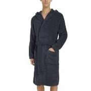 Tommy Hilfiger Cotton Hooded Bathrobe Marin bomull Medium Herr