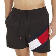 Tommy Hilfiger Badbyxor Solid Flag Swim Shorts Svart nylon Large Herr