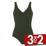Damella Julia Chlorine Resistant Swimsuit Mörkgrön polyamid 40 Dam