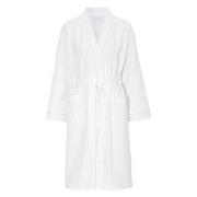 Damella Waffle Knit Robe Vit bomull Medium Dam