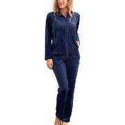 Damella Velour Plain Suit Marin XX-Large Dam