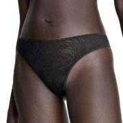 Calvin Klein Trosor Sheer Marquisette Lace Thong Svart polyamid Medium...