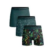 Muchachomalo Kalsonger 3P Cotton Stretch Boxer Grön Mönstrad bomull X-...