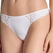 Calida Trosor Natural Comfort Lace Thong Vit bomull Medium Dam