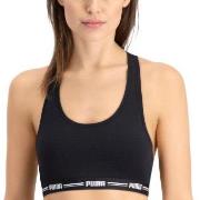 Puma BH Iconic Racer Back Bra Svart Large Dam