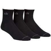 Calvin Klein Strumpor 3P Nick Quarter Sock Svart Strl 40/46 Herr