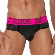 Code 22 Kalsonger Motion Push-Up Brief Svart/Rosa XX-Large Herr