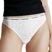 Calvin Klein Trosor Lace Thong Vit polyamid Small Dam