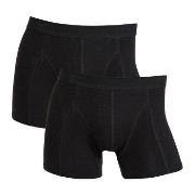 Claudio Kalsonger 2P Cotton Trunks Helsvart bomull X-Large Herr