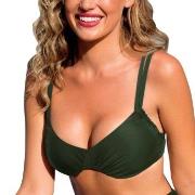 Wiki Basic Adjustable Bikini Top Mörkgrön D 70 Dam