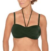 Wiki Basic Bandeau Bikini Top Mörkgrön D 90 Dam