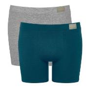 Sloggi Kalsonger 2P Men GO Natural Short Blå/Grå bomull Large Herr