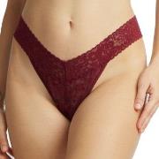 Hanky Panky Trosor 2P Daily Lace Original Rise Thong D1 Vinröd nylon O...