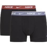 Nike Kalsonger 4P Everyday Cotton Stretch Trunk Svart/Röd bomull Mediu...