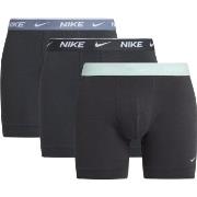 Nike Kalsonger 6P Everyday Cotton Boxer Svart/Grön bomull Large Herr