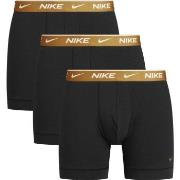 Nike Kalsonger 9P Everyday Cotton Boxer Svart/Guld bomull Medium Herr