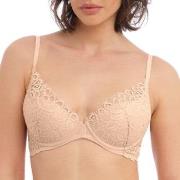 Wacoal BH Raffine Plunge Push Up Bra Beige C 75 Dam