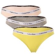 Calvin Klein Trosor 9P Carousel Bikinis Rosa/Gul bomull Medium Dam