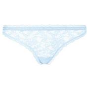 Calvin Klein Trosor 2P CK One Lace Thong Ljusblå nylon Medium Dam