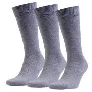 Amanda Christensen Strumpor 3P True Combed Cotton Sock Grå Strl 35/38