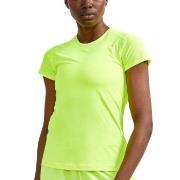 Craft ADV Essence SS Slim Tee W Limegrön polyester X-Small Dam