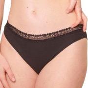 Sloggi Trosor 2P GO Ribbed Tai Briefs Svart ekologisk bomull Large Dam