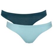 Sloggi Trosor 6P ZERO Motion Mini Brief Blå polyester Medium Dam