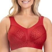 Miss Mary Lovely Jacquard Soft Bra BH Röd E 80 Dam