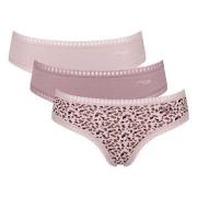 Sloggi Trosor 3P GO Crush Hipster Briefs Sand/rosa bomull X-Large Dam