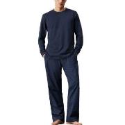 Calvin Klein Cotton Poplin Long Sleeve Pant Set Marin Small Dam