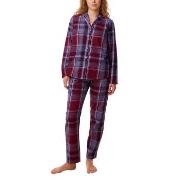 Triumph Boyfriend Pyjama PW X Checks Röd bomull 46 Dam