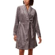 Triumph Fleece Robe Grå polyester 36/38 Dam