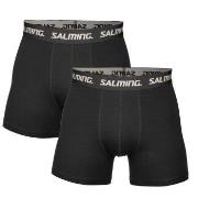 Salming Kalsonger 2P Cotton Boxer Svart bomull Medium Herr