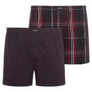 Jockey Kalsonger 2P Woven Boxer Shorts Röd bomull Large Herr