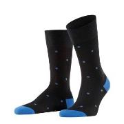 Falke Strumpor Dot Socks Svart/Blå bomull Strl 43/46 Herr