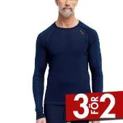 Dovre Jacquard Baselayer Marin ull Large Herr