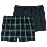 Schiesser Kalsonger 2P Boxershorts multipack Brun mönstrad bomull Larg...