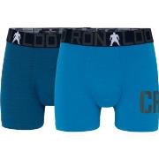 CR7 Cristiano Ronaldo Kalsonger 2P Boys Trunk Briefs Blå bomull 158-16...