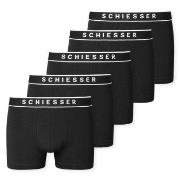 Schiesser Kalsonger 5P 95-5 Organic Cotton Short Svart bomull Medium H...