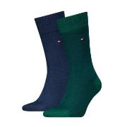 Tommy Hilfiger Strumpor 2P Men Birdeye Sock Blå/Grön Strl 43/46 Herr