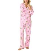 PJ Salvage Long Sleeve Flannel Pyjama Flerfärgad bomull Large Dam