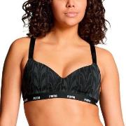 Puma BH Printed Padded Top Svart bomull X-Small Dam