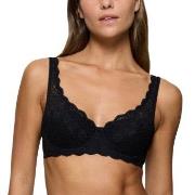 Triumph BH Amourette Wired Bra With Lace Svart D 95 Dam